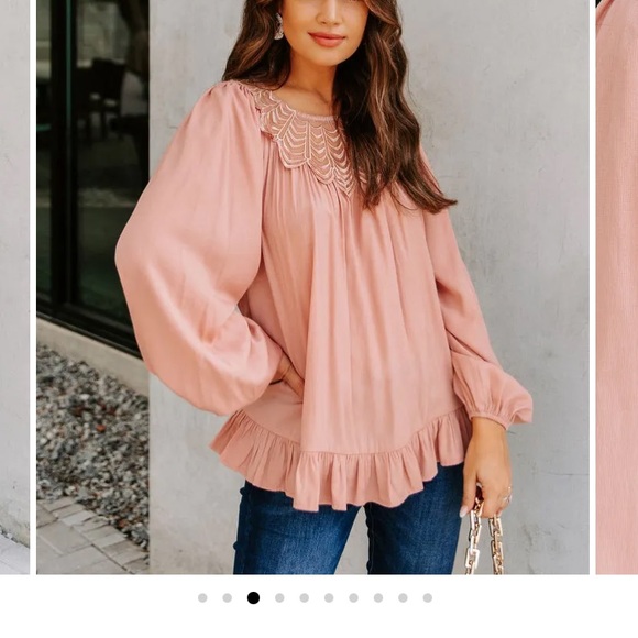 Lace Blouse Ginger Size XL - Picture 3 of 6